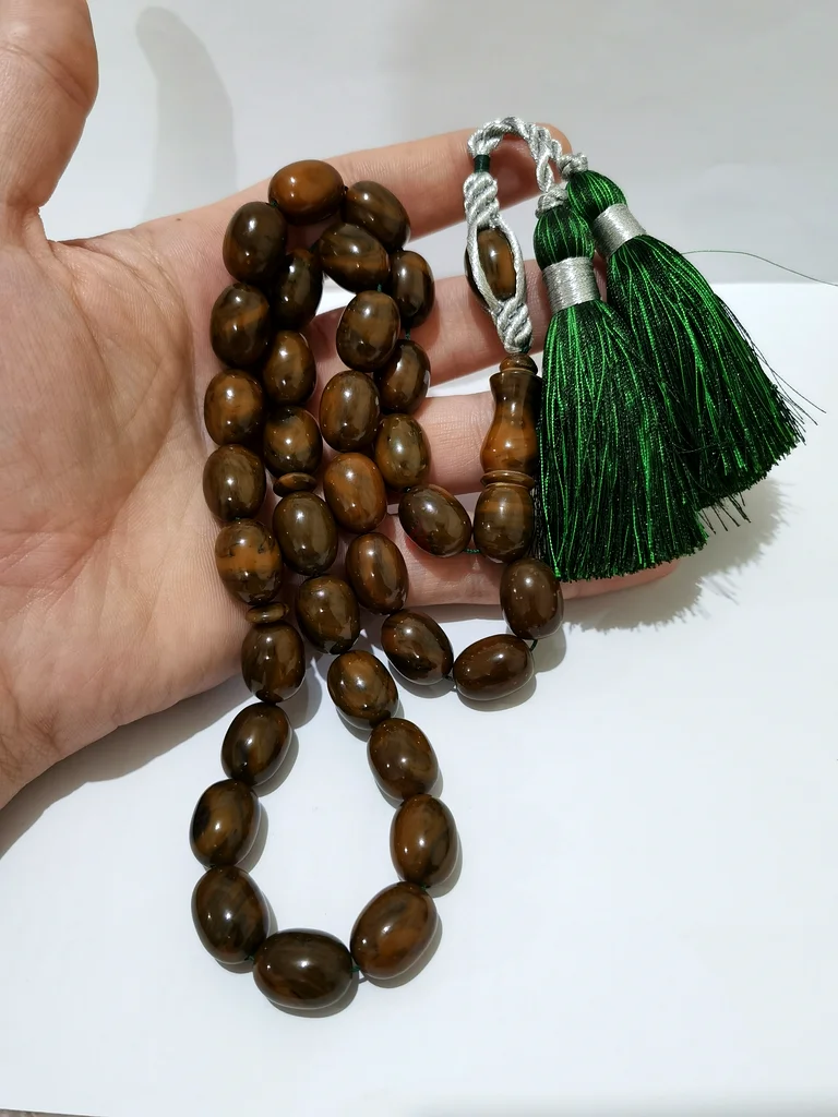 German Sandalwood Amber Beads Rare63172682311297111
