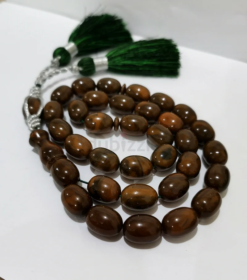 German Sandalwood Amber Beads Rare63172682311297112