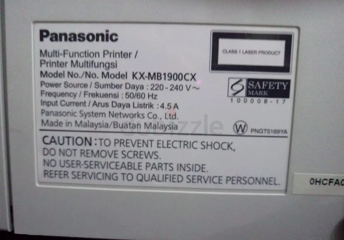 Panasonic Printer/Scanner - Laser