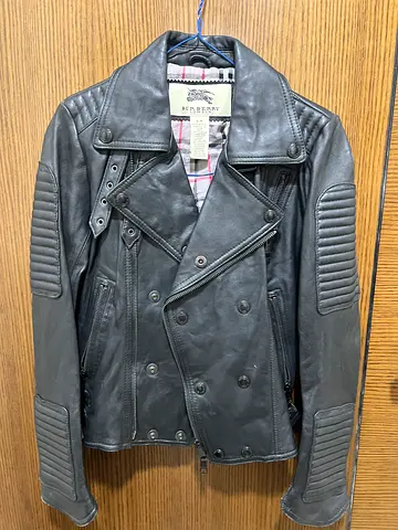 Burberry leather jacket