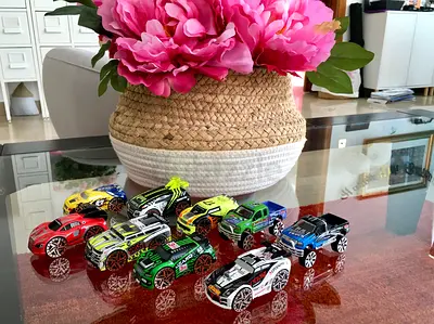 Real Toy big wheels die cast cars