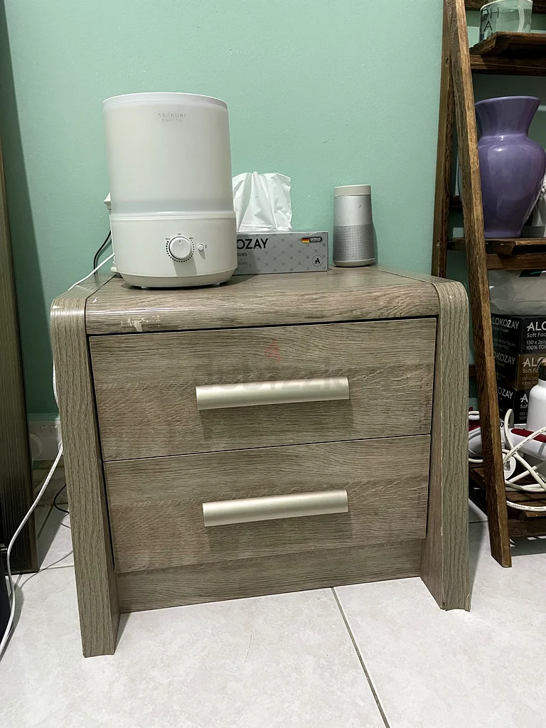 Sleek Modern Nightstand with 2 Drawers632203287553291123