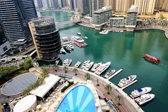 Waterfront &amp; Pool View II 5 star JW Marriott || Access to Marina Mall