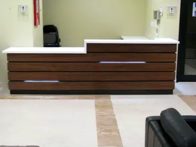 Luxurious Office Reception Desk Custom Made
