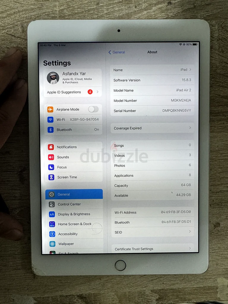 آي باد إير الجيل الثاني 64 جيجابايت63214897147393111