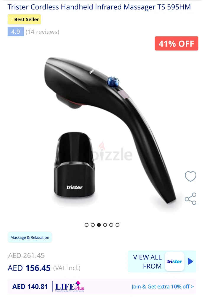جهاز تدليك ثلاثي الوضع، بدون أسلاك، محمول باليد، بالأشعة تحت الحمراء63172209143938111