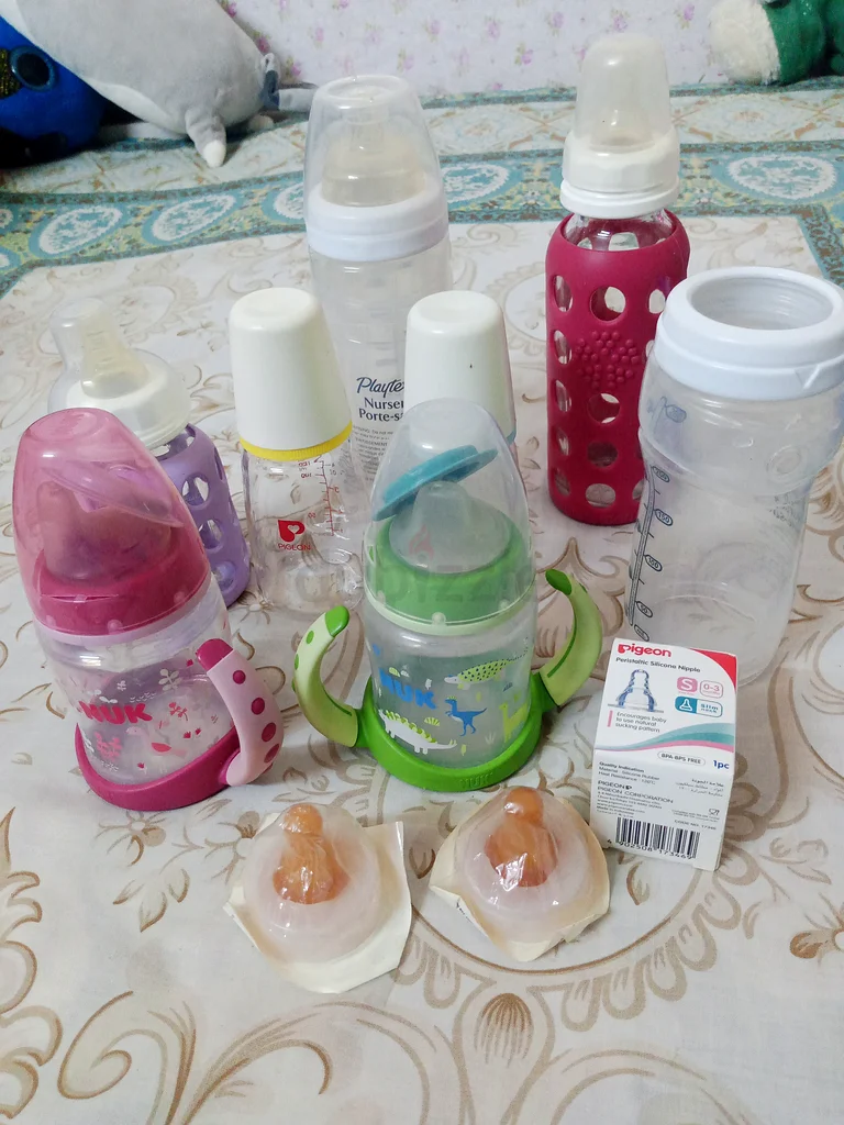 عبوات تغذية متنوعة للرضع وملحقاتها للبيع!632037050213131116