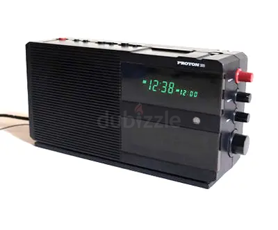 Proton Radio from the US. Works on 110V. Requires a Power Converter.