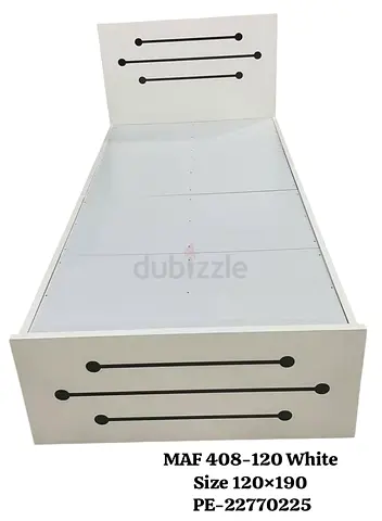 Stylish Single Bed with Storage - White Finish