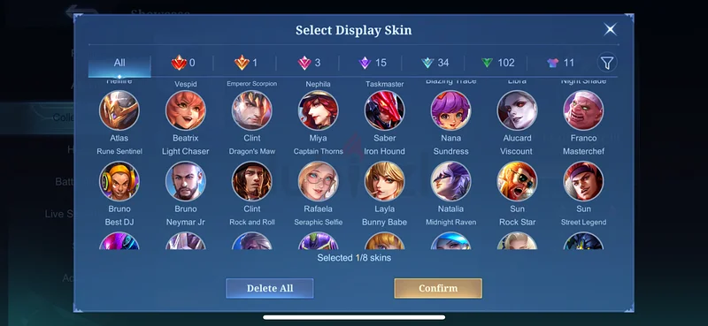 Mobile legends account63228834689153112