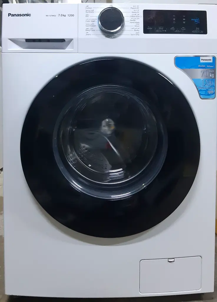 Panasonic 7kg washing machine with 90% dryer and in korean Black door