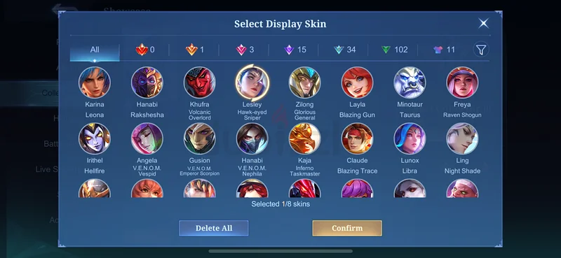 Mobile legends account63228834689153111