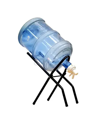 Foldable water dispenser bottle stand - Black