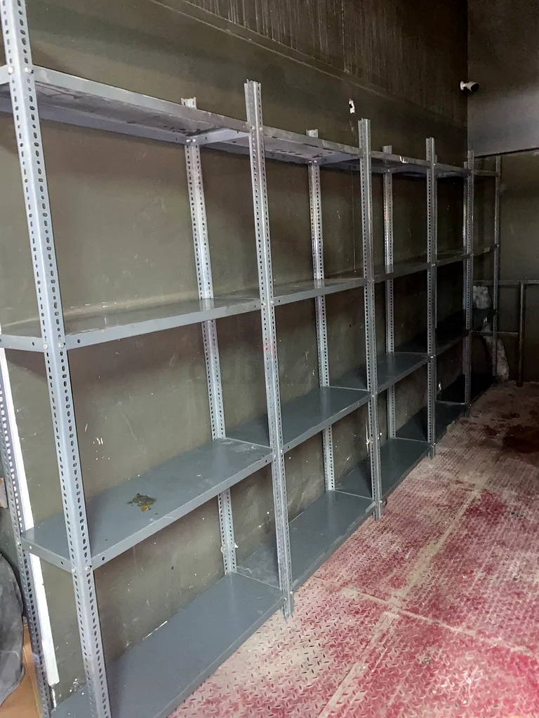Used Gray Slotted Angle Rack63257632571139110