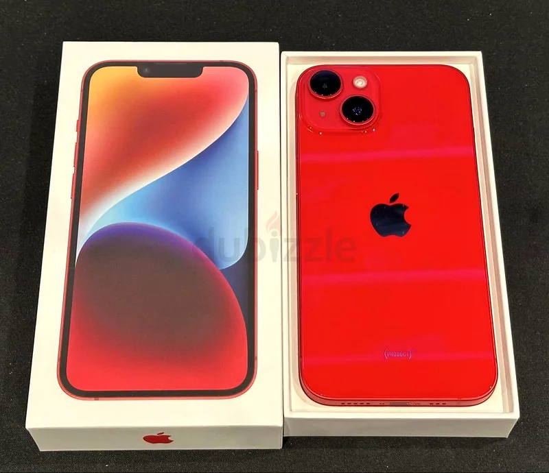 RED IPHONE 14 128 GB ( Dual E sim only )63263505869827112