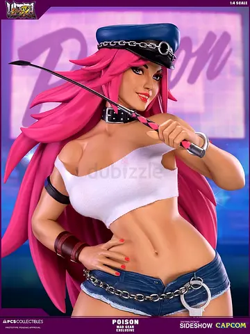 Poison from Street Fighter Statue