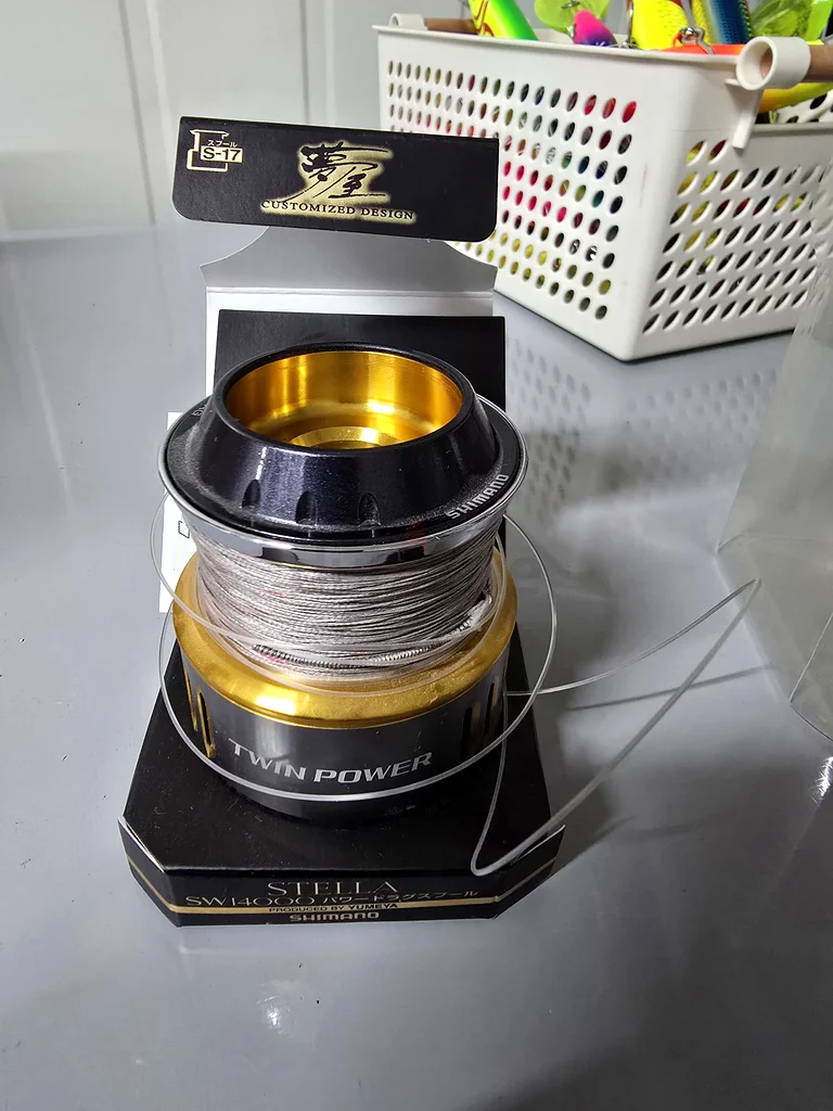 Shimano twin power 8000 size spool with 60lb line63242691926274113