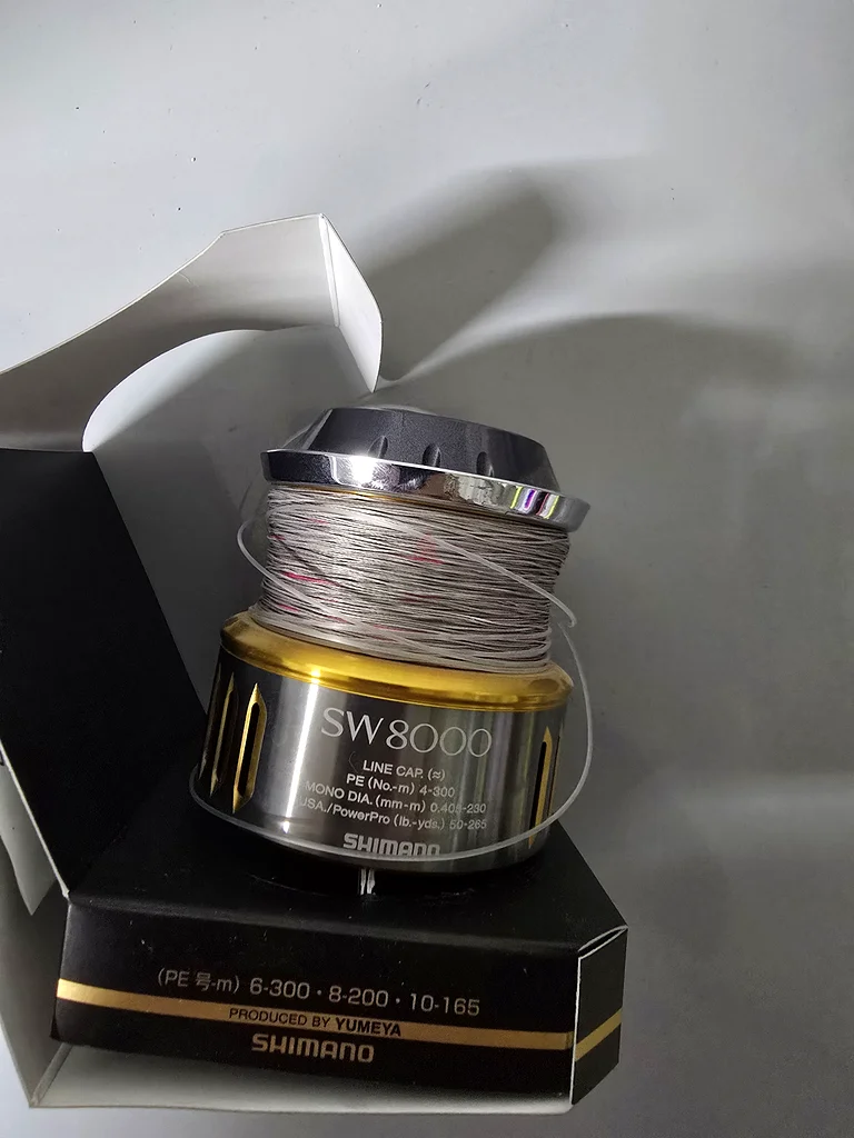 Shimano twin power 8000 size spool with 60lb line63242691926274116