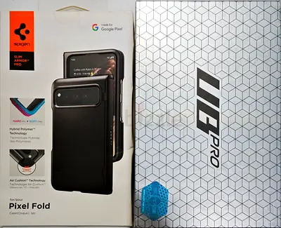 Spigen Google Pixel Fold Case Cover Slim Armor PRO 2 Case Both 300 AED Brand New Never Used