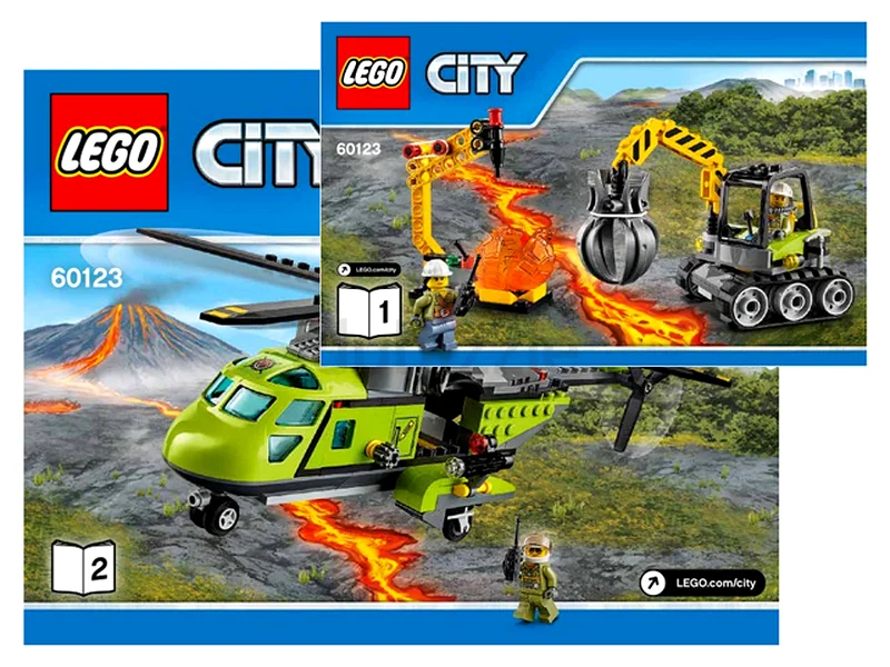 Lego Volcano Supply Helicopter63207402711939111