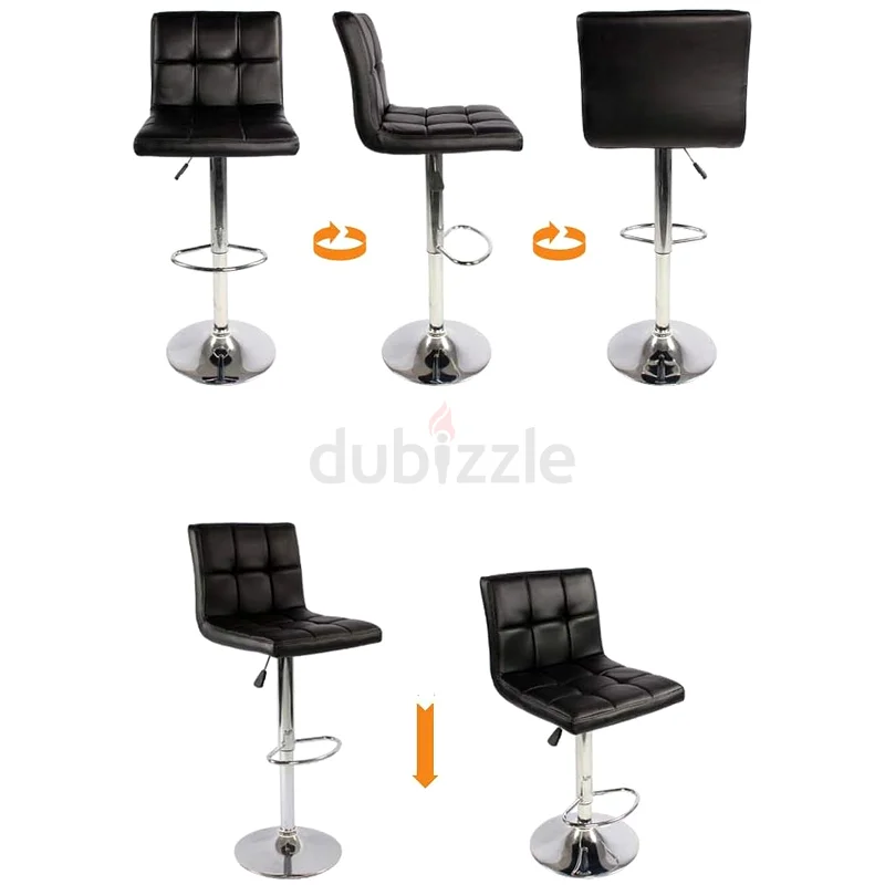 Stylish Black Adjustable Bar Stool - Perfect for Your Home Bar63221348579329111
