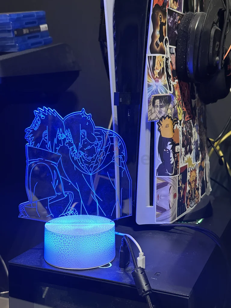 Anime LED 3D lamp naruto, sasuke, itatchi62933696049410112