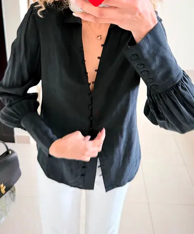 L’agence silk Victorian blouse S