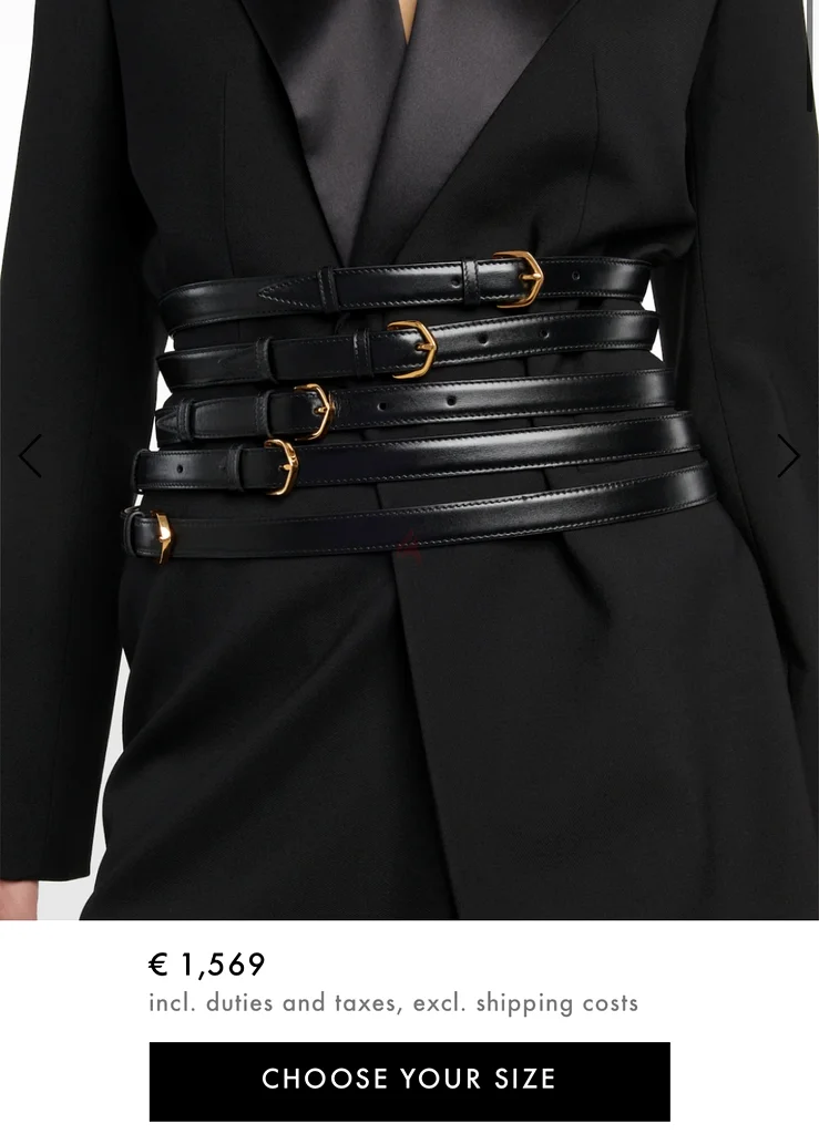 Alaïa corset belt 75- 85cm waist63239614304643111