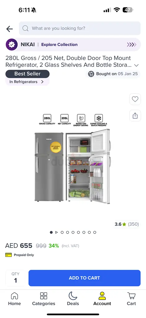 Fridge for sale