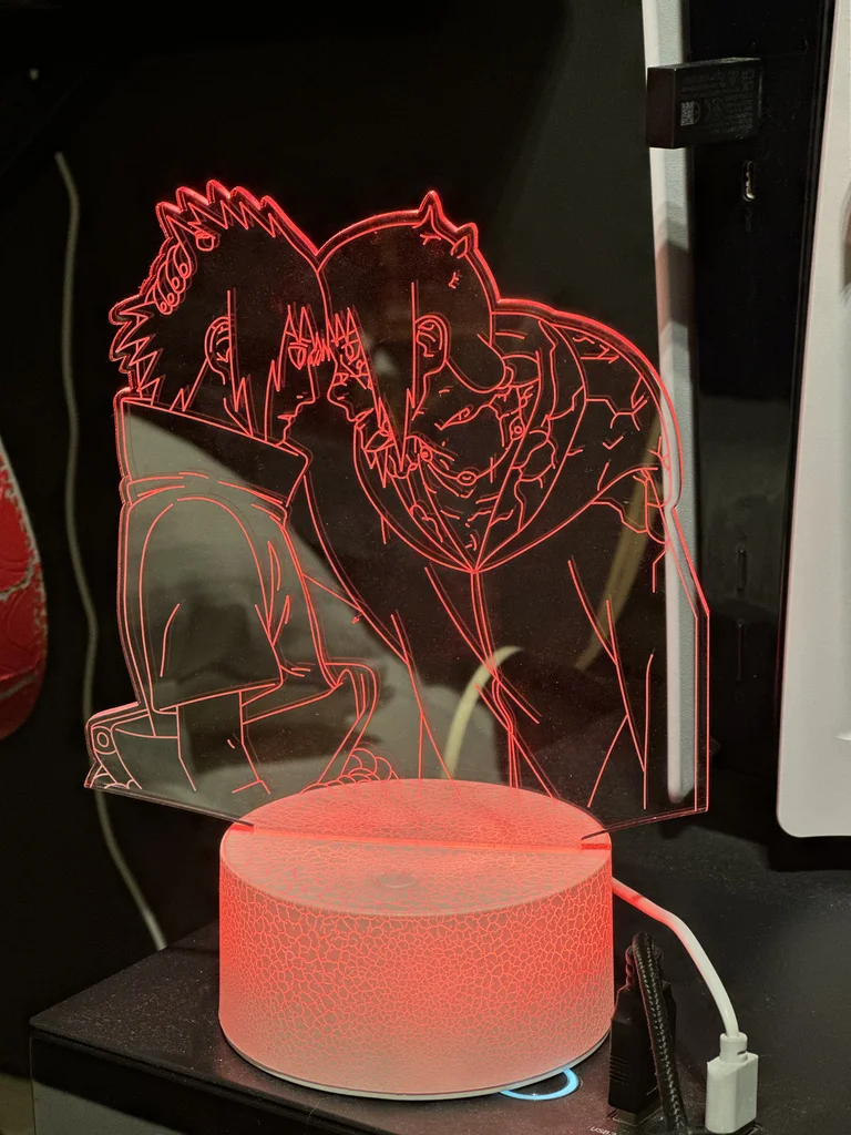 Anime LED 3D lamp naruto, sasuke, itatchi62933696049410111