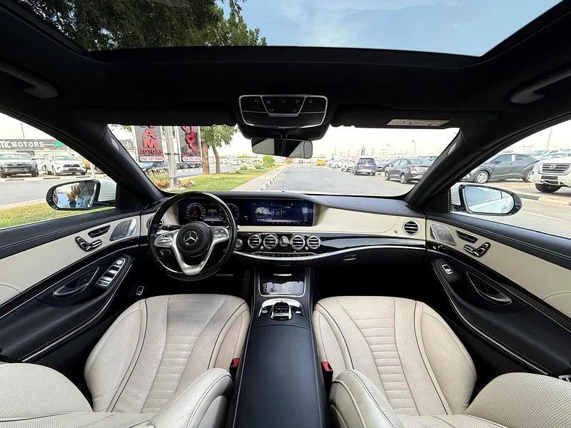 BENZ S560 | 2018 | 64994Km | BEIGE INTRIOR | FRESH JAPAN IMPORT | CLEAN TITLE63233103009155111