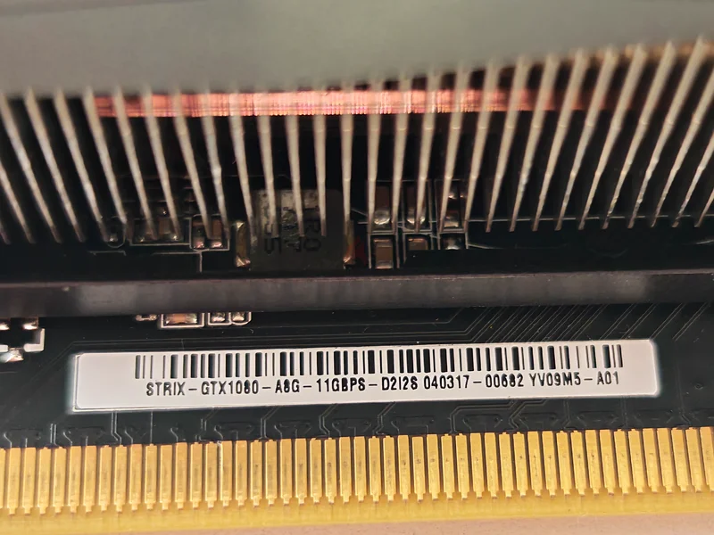 Asus Strix GTX 1080 GPU63256596351106113