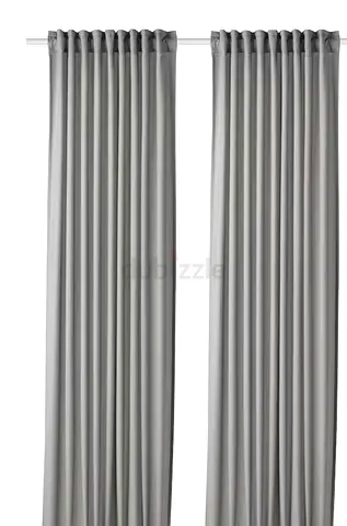 BRAND NEW Elegant IKEA Sound Absorbing Grey Curtains to Elevate Your Space