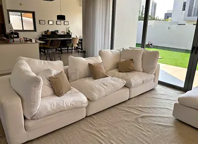 Selling Luxury Marina Home Luscious sectional sofa with footstool
