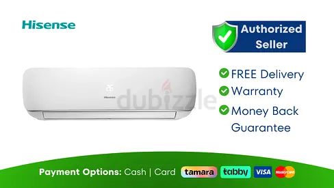 Hisense AC 1.5 Ton Split Air Conditioner  Brand New | 1 Year Warranty | FREE Delivery | SHJ7252