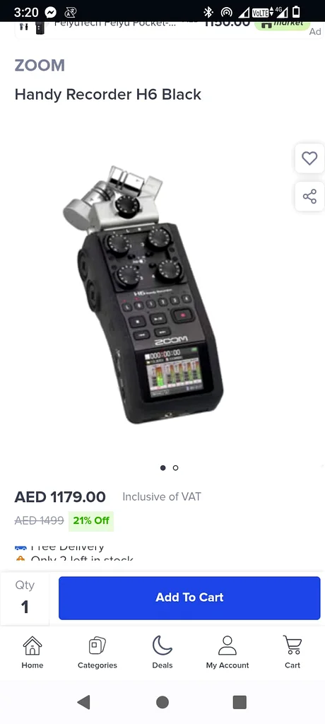 Zoom Handy 6 Recorder New63172676355075111