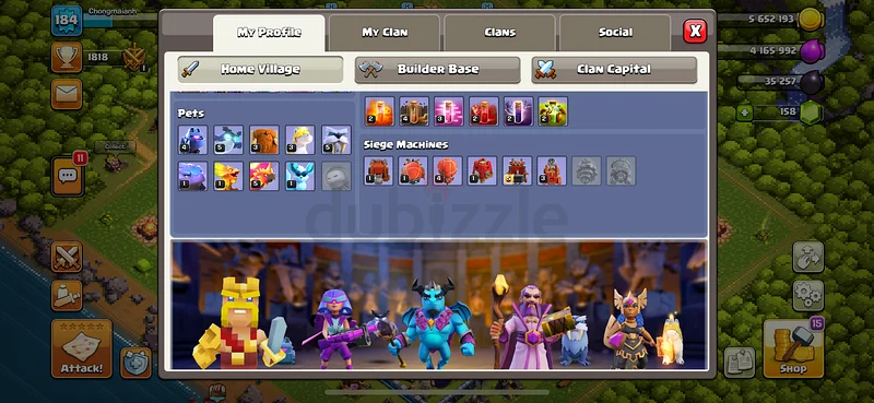 حساب Clash of Clans | TH17 | 6 مُنشئين63228311683713111
