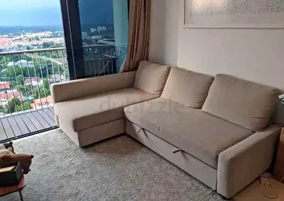 L shape Sofa bed with storage IKEA