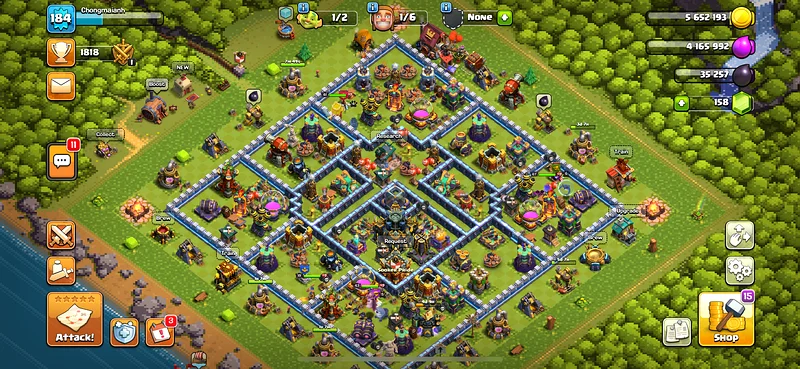 حساب Clash of Clans | TH17 | 6 مُنشئين63228311683713113