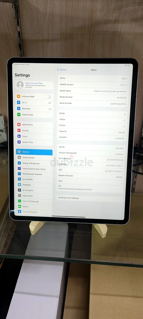 آي باد برو 12.9 الجيل الرابع63214897297665113