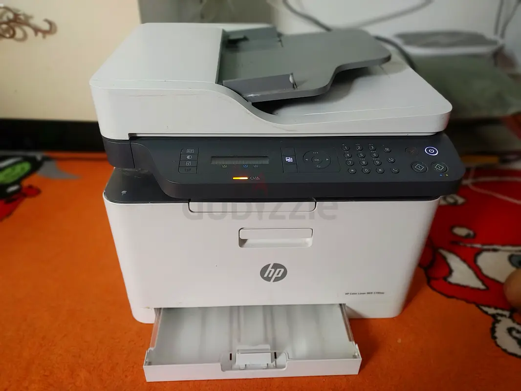 طابعة ليزرية ملونة من HP موديل MFP 179fnw - طابعة متعددة الوظائف بخاصية الواي فاي (حبر منخفض)