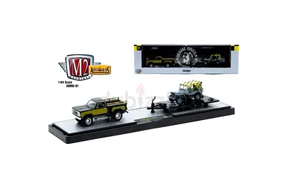 M2 Machines AutoHaulers 1978 Dodge Custom 100 Warlock and a 1944 Je ep MB