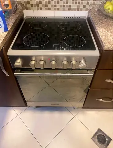 Bompani 60X60cm Free Standing  Cooker 4 Ceramic Zone Stainless Steel