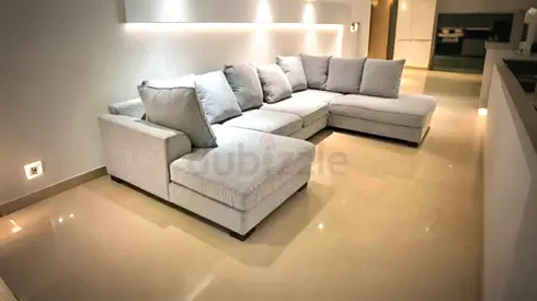 Great-condition The one Kingstone U shape sofa light grey