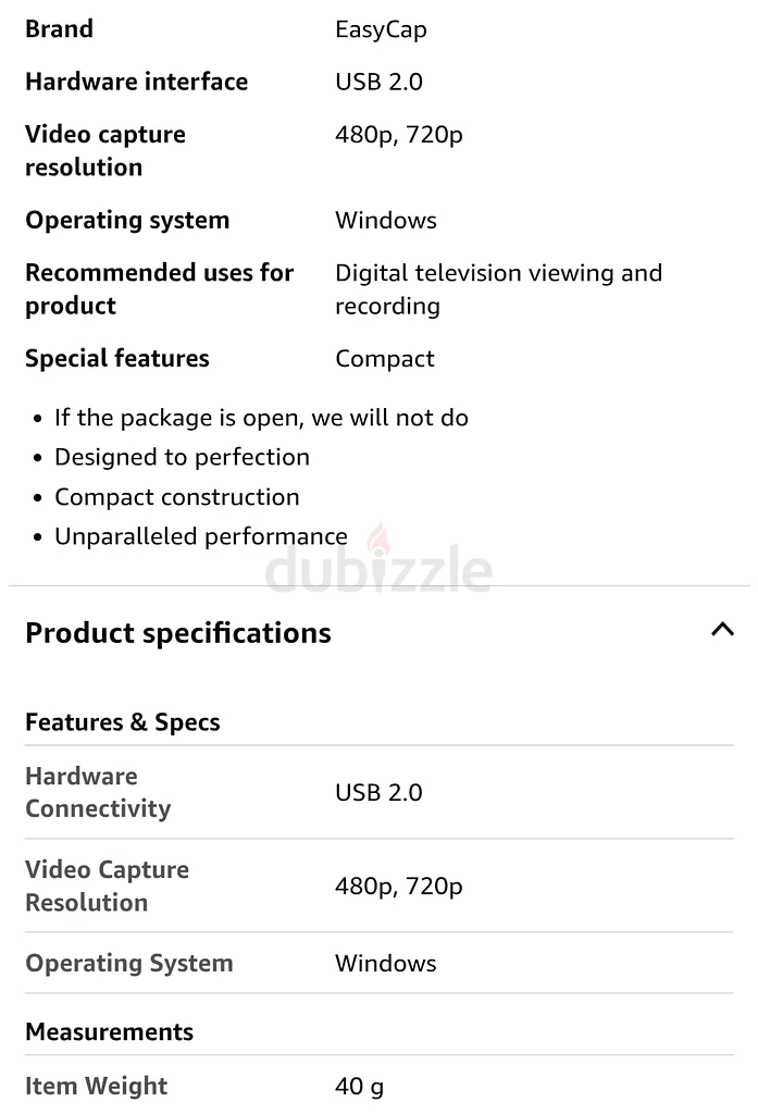 Easycap video capturing usb card63260217040259112