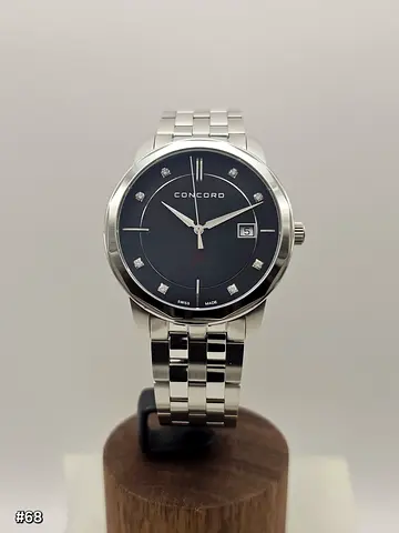 Concord Bennington Quartz Black Diamond Dial 40mm Men’s Watch