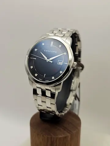 Concord Bennington Quartz Black Diamond Dial 40mm Men’s Watch