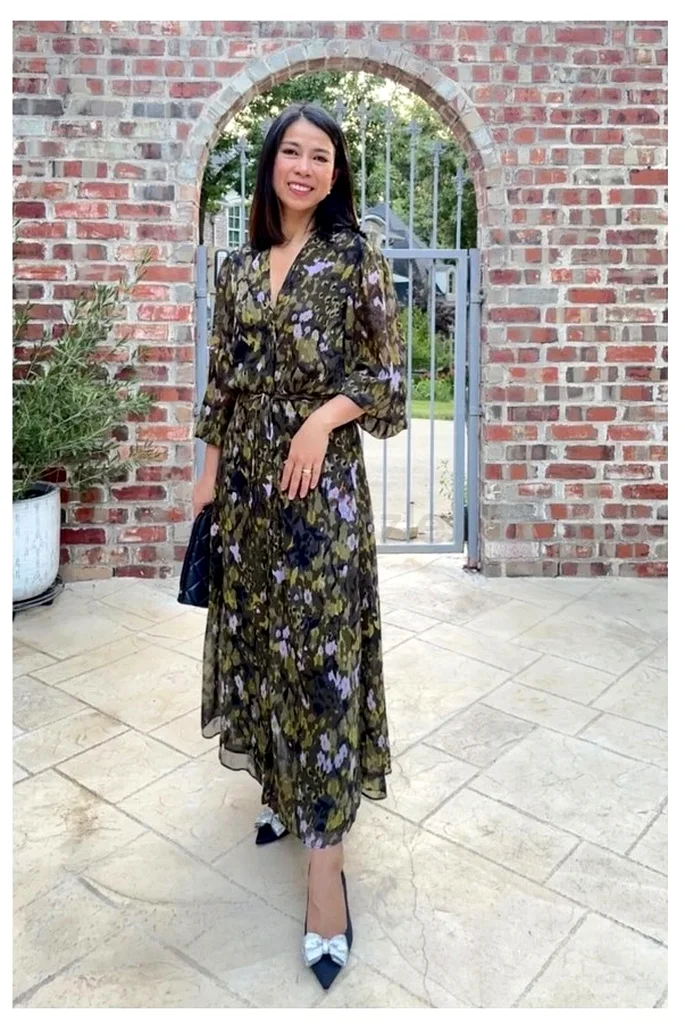 Zara Black Printed Dress With Gold Thread Details63238110647809111