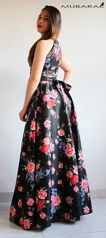 taffeta skirt and crop top