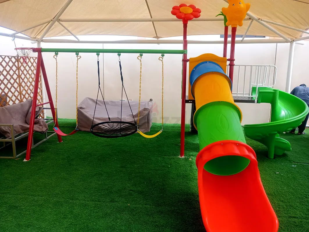 Swing slide outdoor playground